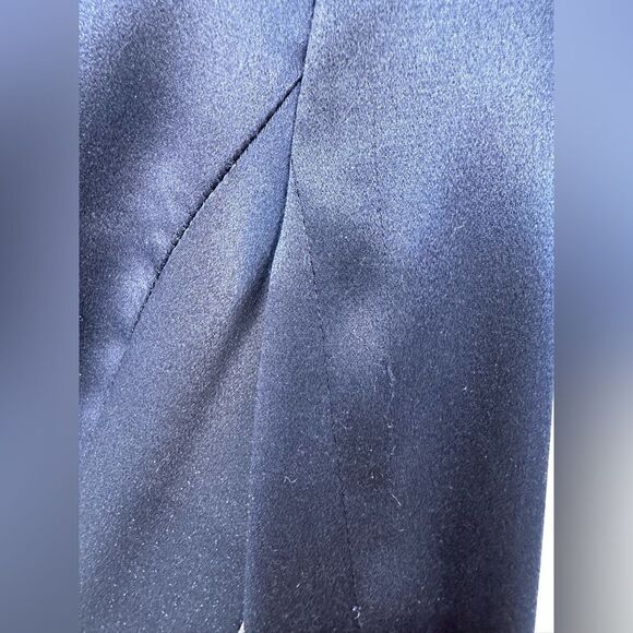 ALEXANDER MCQUEEN Midnight Blue Silk Tuxedo Blazer Jacket 38 - Picture 8 of 11